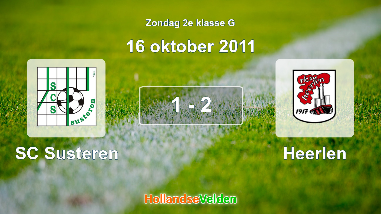 Gespeelde wedstrijd: SC Susteren - Heerlen 1 - 2 (16 oktober 2011)