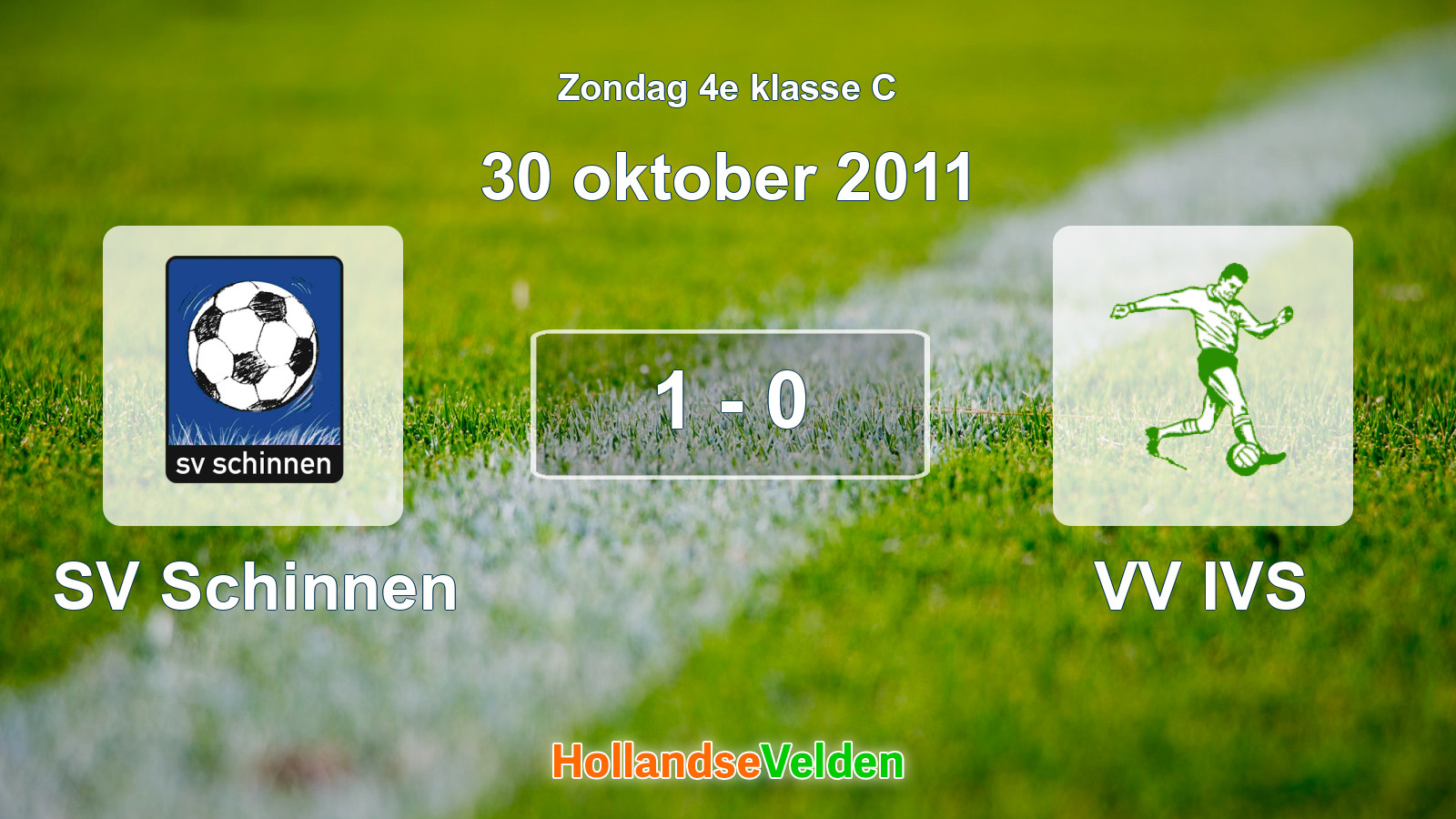 Gespeelde wedstrijd: SV Schinnen - VV IVS 1 - 0 (30 oktober 2011)