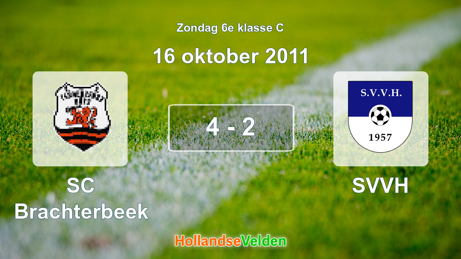 Gespeelde wedstrijd: SC Brachterbeek - SVVH 4 - 2 (16 oktober 2011)