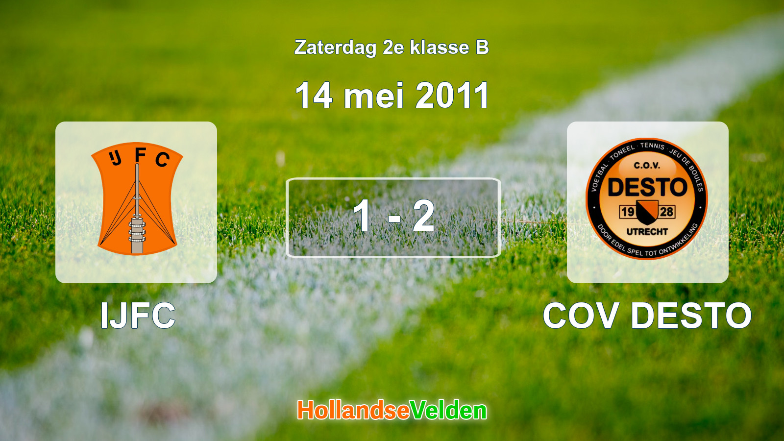 Gespeelde wedstrijd: IJFC - COV DESTO 1 - 2 (14 mei 2011)