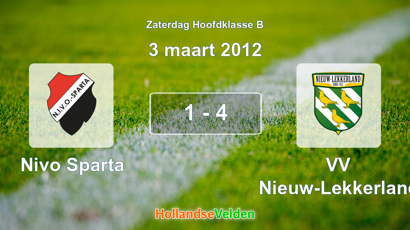 Gespeelde wedstrijd: Nivo Sparta - VV Nieuw-Lekkerland 1 - 4 (3 maart 2012)