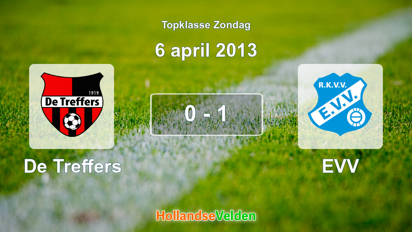 Gespeelde wedstrijd: De Treffers - EVV 0 - 1 (6 april 2013)