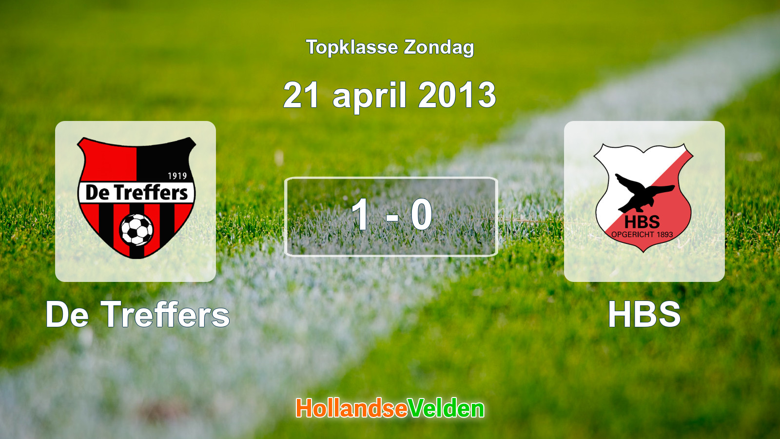 Gespeelde wedstrijd: De Treffers - HBS 1 - 0 (21 april 2013)