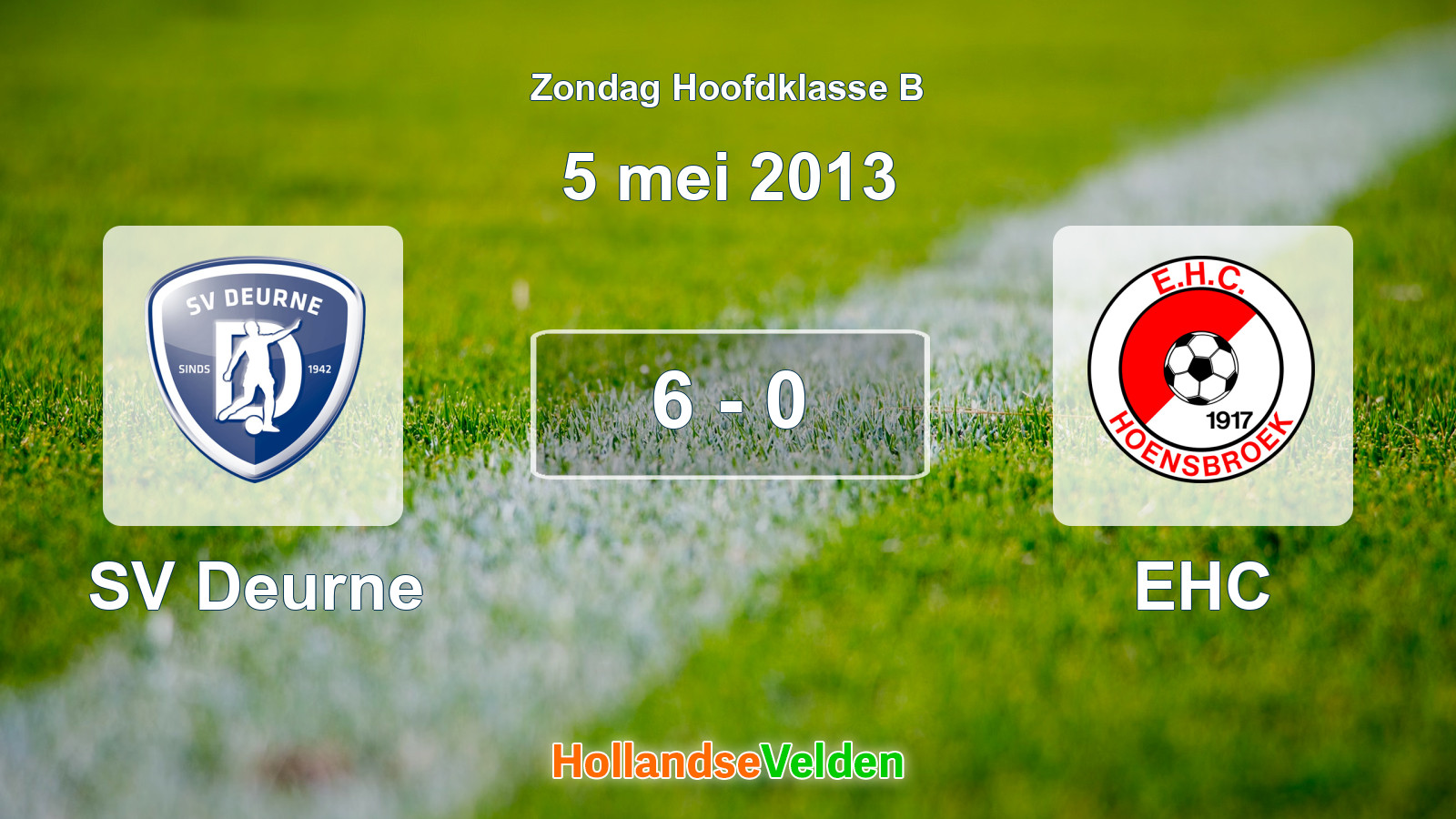 Gespeelde wedstrijd: SV Deurne - EHC 6 - 0 (5 mei 2013)