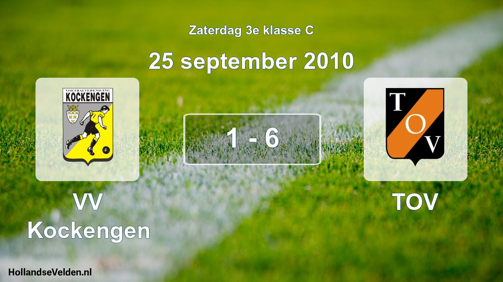Gespeelde wedstrijd: VV Kockengen - TOV 1 - 6 (25 september 2010)