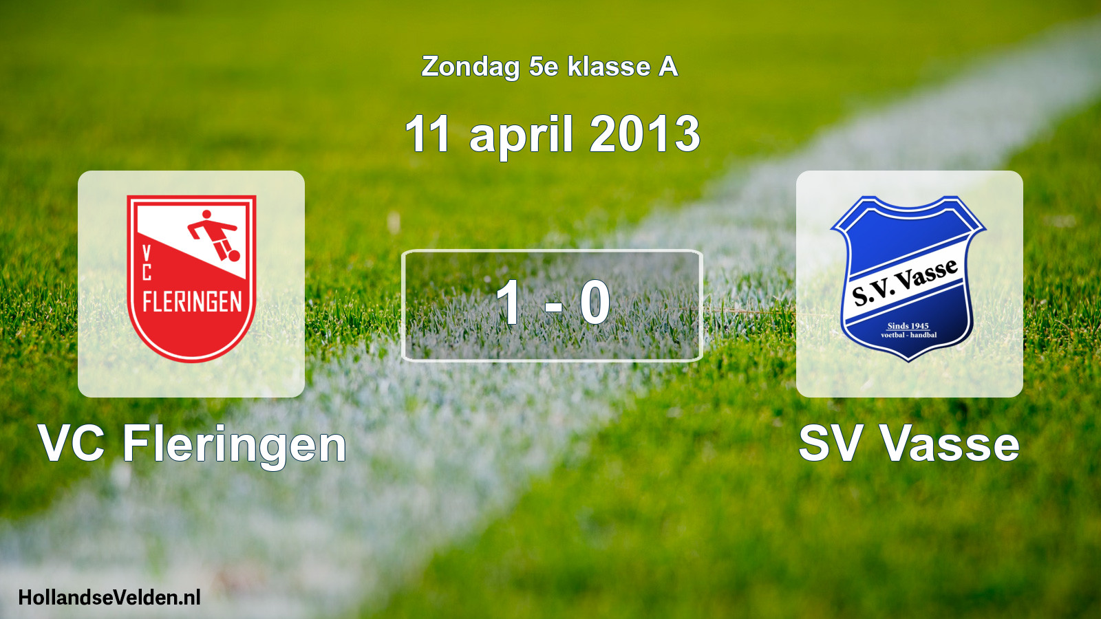 Gespeelde wedstrijd: VC Fleringen - SV Vasse 1 - 0 (11 april 2013)