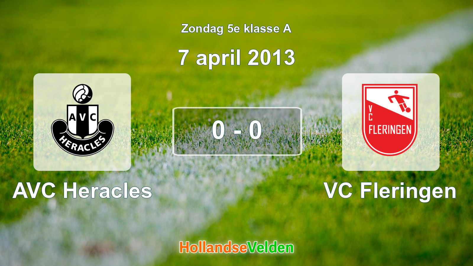 Gespeelde wedstrijd: AVC Heracles - VC Fleringen 0 - 0 (7 april 2013)