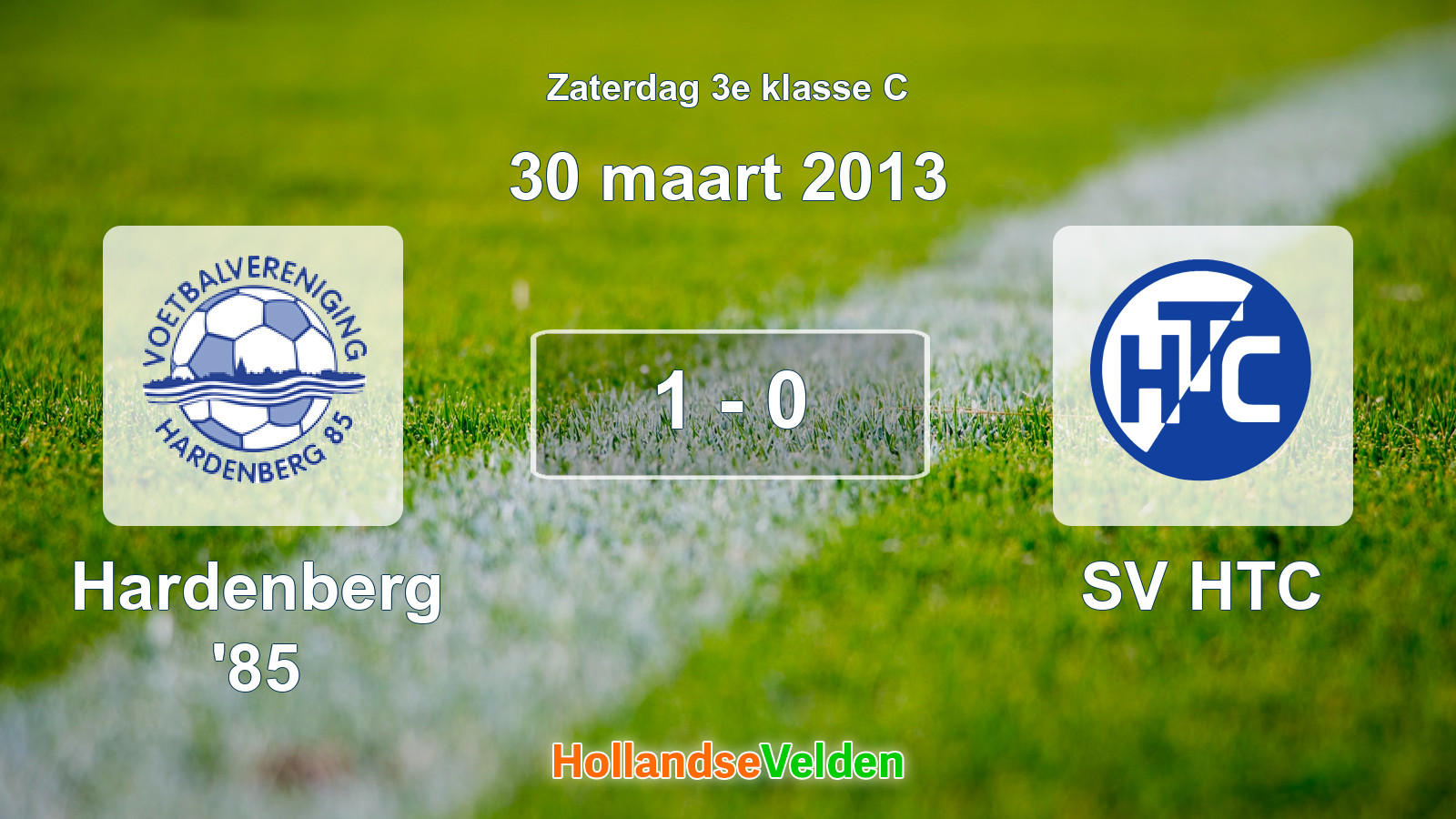 Gespeelde wedstrijd: Hardenberg '85 - SV HTC 1 - 0 (30 maart 2013)