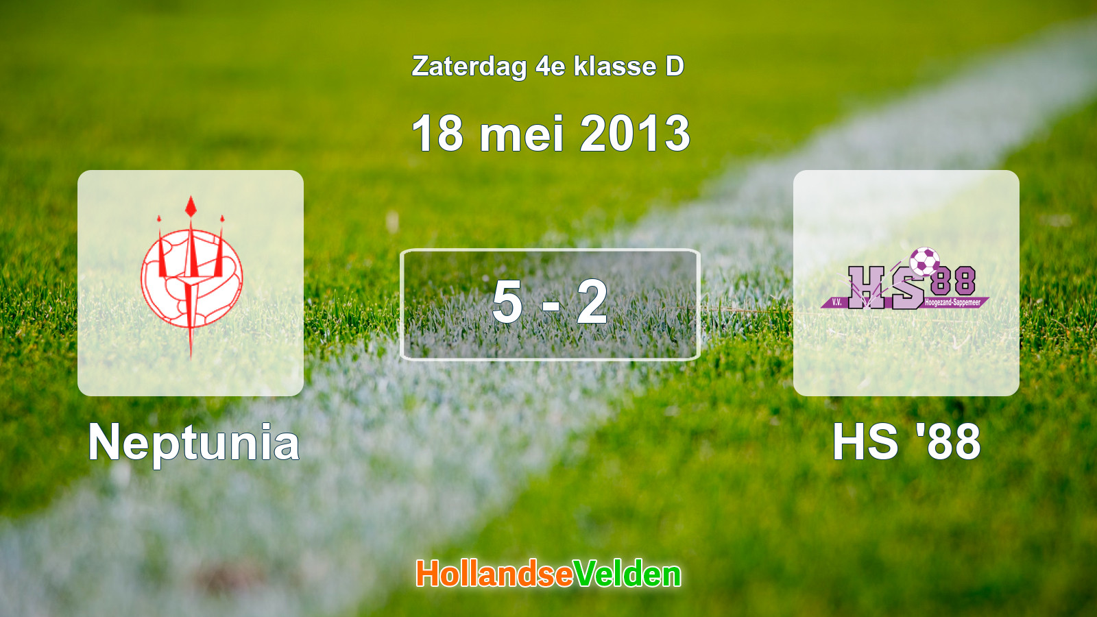 Gespeelde wedstrijd: Neptunia - HS '88 5 - 2 (18 mei 2013)