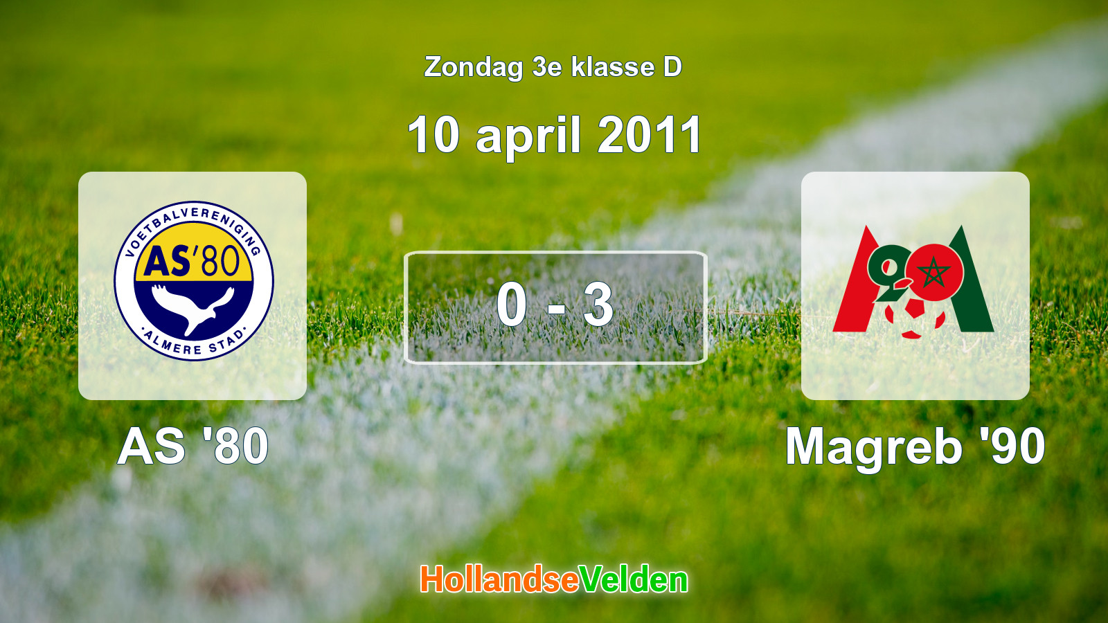 Gespeelde wedstrijd: AS '80 - Magreb '90 0 - 3 (10 april 2011)