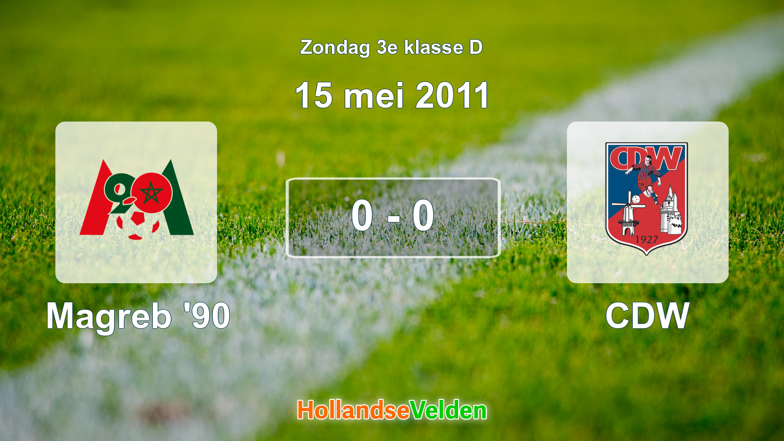 Gespeelde wedstrijd: Magreb '90 - CDW 0 - 0 (15 mei 2011)