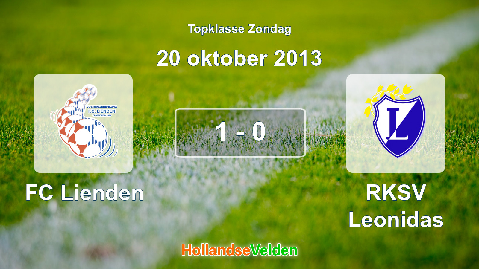 Gespeelde wedstrijd: FC Lienden - RKSV Leonidas 1 - 0 (20 oktober 2013)