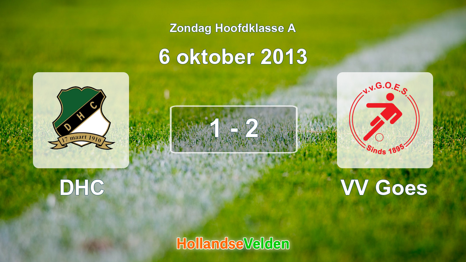 Gespeelde wedstrijd: DHC - VV Goes 1 - 2 (6 oktober 2013)